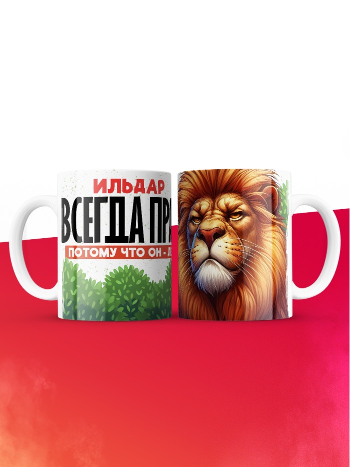 Кружка Ильдар всегда прав  Щелкино