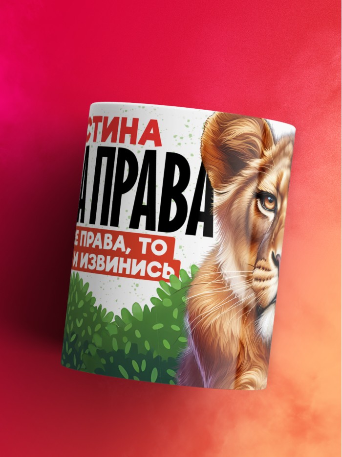 Кружка Кристина всегда права  Щелкино